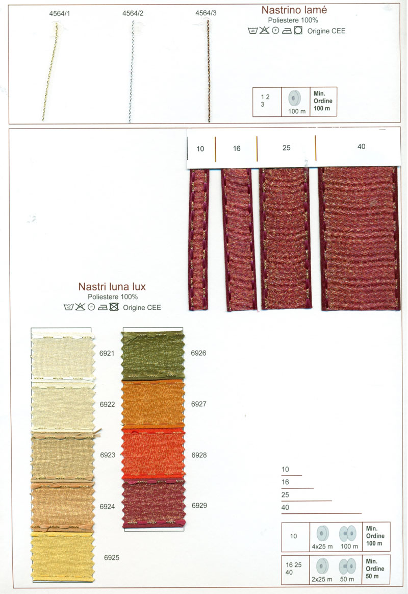 Nastri Gros Grain Lamé - Marengo - Luna Lux - Splendor 02