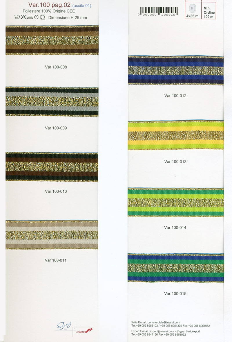 Var 100 Nastri Righe Multicolor 01